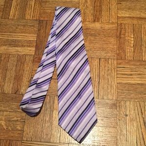 Purple Striped Tie